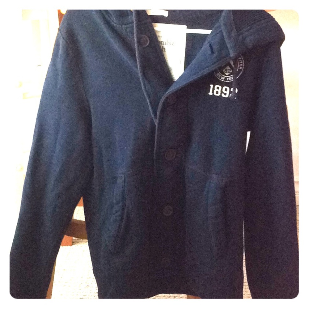 Abercrombie & Fitch button-up jacket with hood